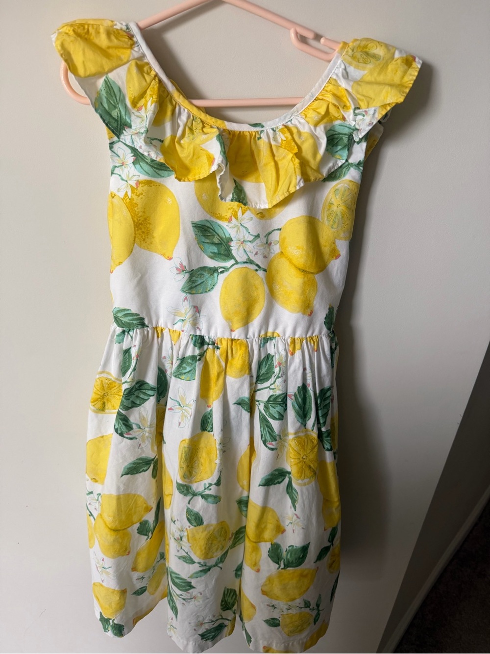 Bonnie Jean Girls Lemon Sleeveless Dress Size 10